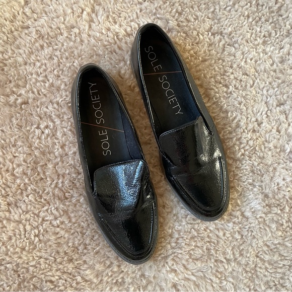 Sole Society Patent Leather Loafers - Picture 3 of 4